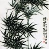 B034 林谋秀---潇洒临风 水墨 120x60cm